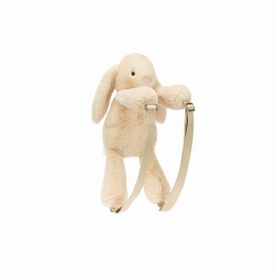 Jellycat Smudge Rabbit Backpack Bag USA | 04917YFHN